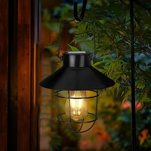 1pc Solar Hanging Lamp, Decorative Lighting Hanging Lamp, Solar Landscape Light, Hanging Lamp, Hanging Lamp For, Yards, And Patio
